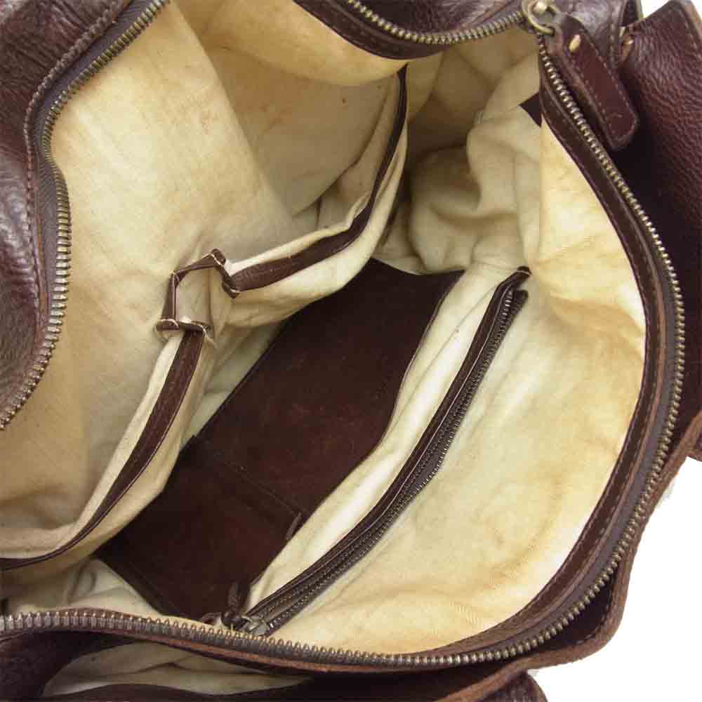 ゲンテン dan genten ダン ゲンテン トスカメン 2WAY ブリーフケース ダークブラウン系【中古】