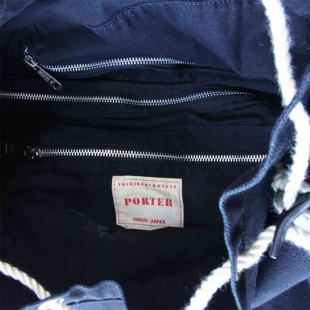 WACKO MARIA ワコマリア × PORTER ポーター ボンサック キャンバス ワンショルダー ブラック系【中古】