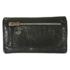 CHROME HEARTS クロムハーツ（原本無） ウェーブ クロスボタン ロング レザー ウォレット 長財布 ブラック系【中古】