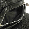 CHROME HEARTS クロムハーツ（原本無） ウェーブ クロスボタン ロング レザー ウォレット 長財布 ブラック系【中古】