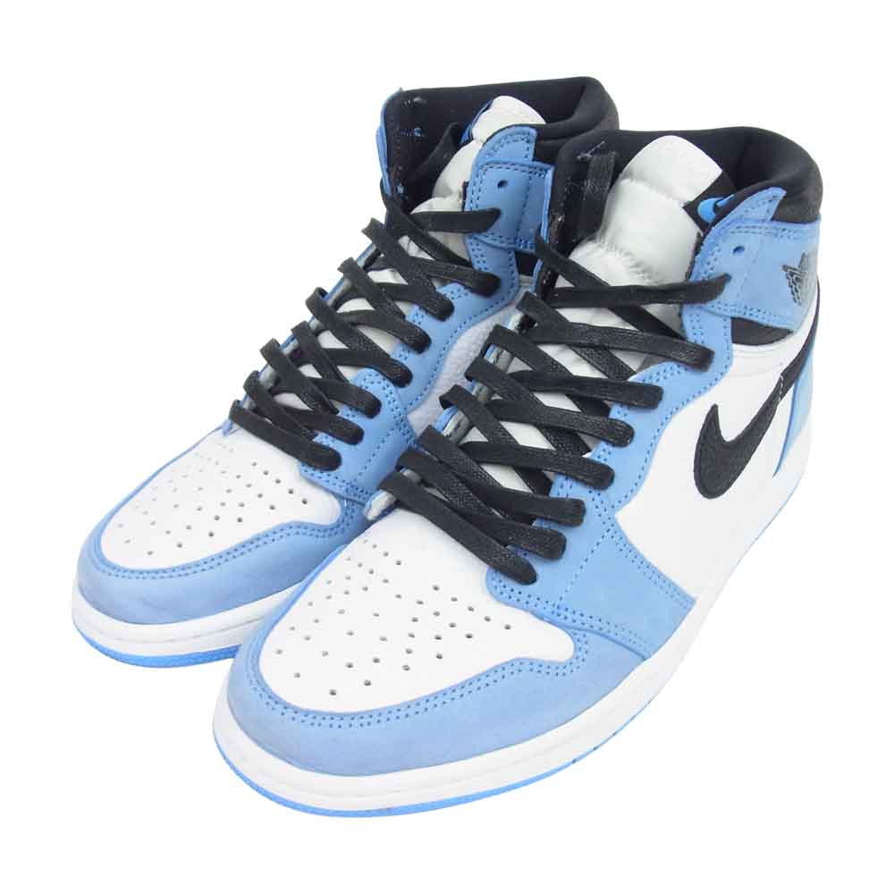 NIKE ナイキ 555088-134 AIR JORDAN 1 RETRO HIGH OG エア ジョーダン 1 レトロ ハイ スニーカー ホワイト系 ライトブルー系 27.5ｃｍ【中古】