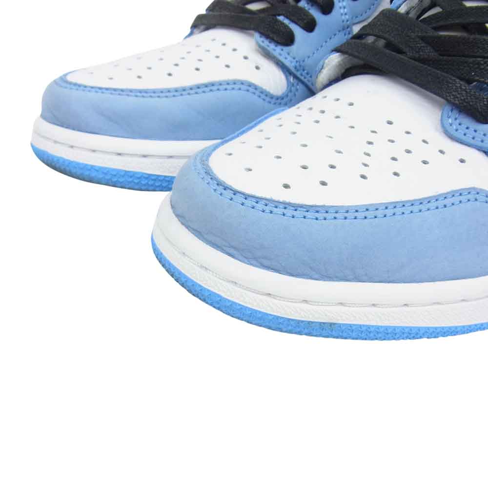 NIKE ナイキ 555088-134 AIR JORDAN 1 RETRO HIGH OG エア ジョーダン 1 レトロ ハイ スニーカー ホワイト系 ライトブルー系 27.5ｃｍ【中古】