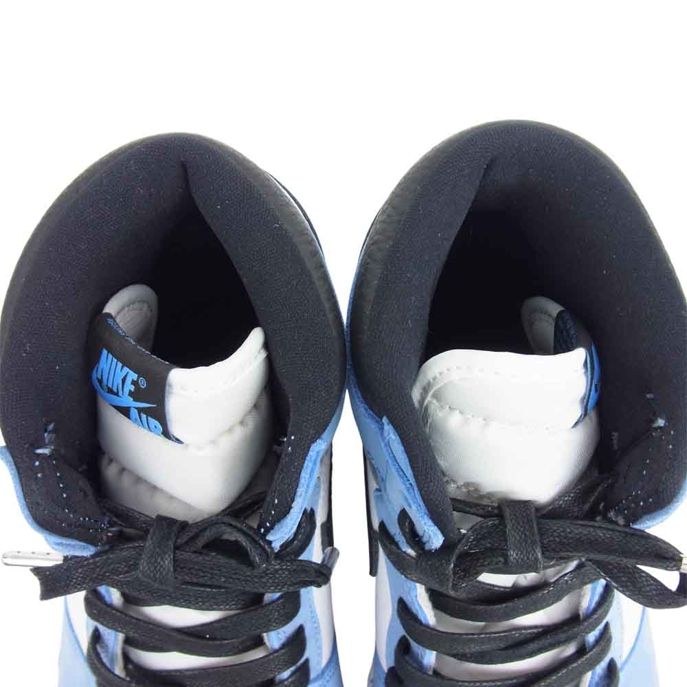NIKE ナイキ 555088-134 AIR JORDAN 1 RETRO HIGH OG エア ジョーダン 1 レトロ ハイ スニーカー ホワイト系 ライトブルー系 27.5ｃｍ【中古】