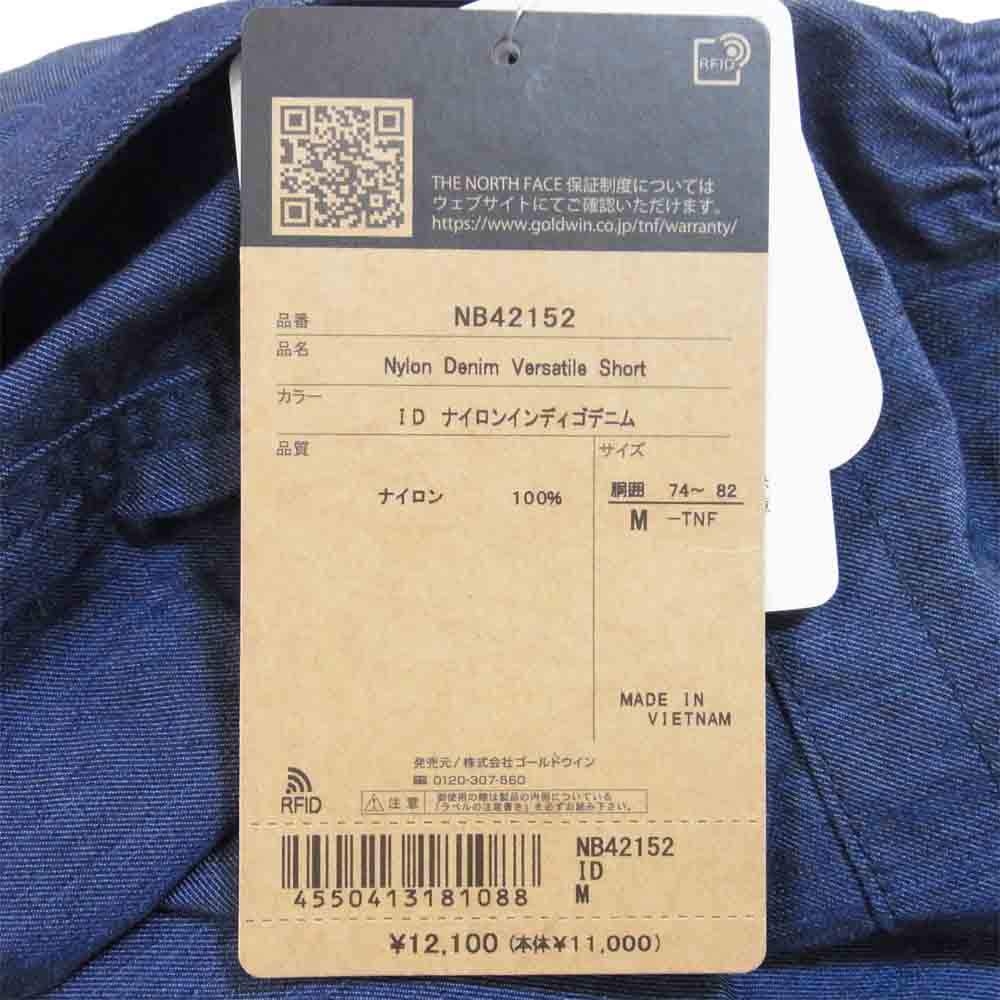 THE NORTH FACE ノースフェイス NB42152 国内正規品 NYLON DENIM VERSATILE SHORT ナイロン デニム バーサタイル ショーツ ショートパンツ インディゴブルー系 M【新古品】【未使用】【中古】
