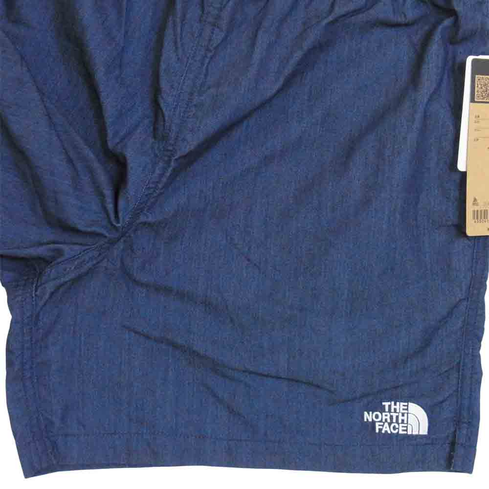 THE NORTH FACE ノースフェイス NB42152 国内正規品 NYLON DENIM VERSATILE SHORT ナイロン デニム バーサタイル ショーツ ショートパンツ インディゴブルー系 M【新古品】【未使用】【中古】