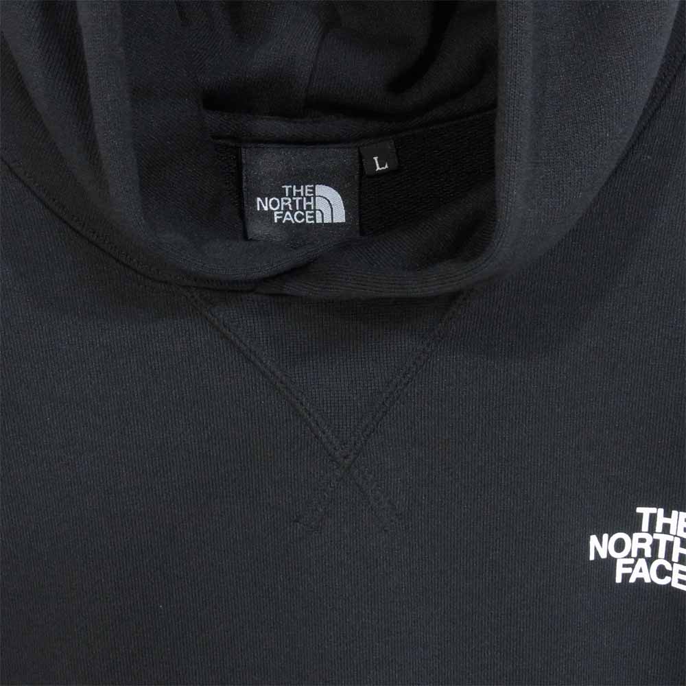 THE NORTH FACE ノースフェイス NT12142 国内正規品 BACK SQUARE LOGO HOODIE バック スクエアロゴ フーディー スウェットパーカー ブラック系 L【新古品】【未使用】【中古】