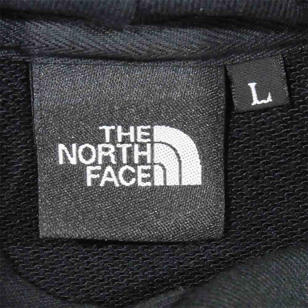 THE NORTH FACE ノースフェイス NT12142 国内正規品 BACK SQUARE LOGO HOODIE バック スクエアロゴ フーディー スウェットパーカー ブラック系 L【新古品】【未使用】【中古】