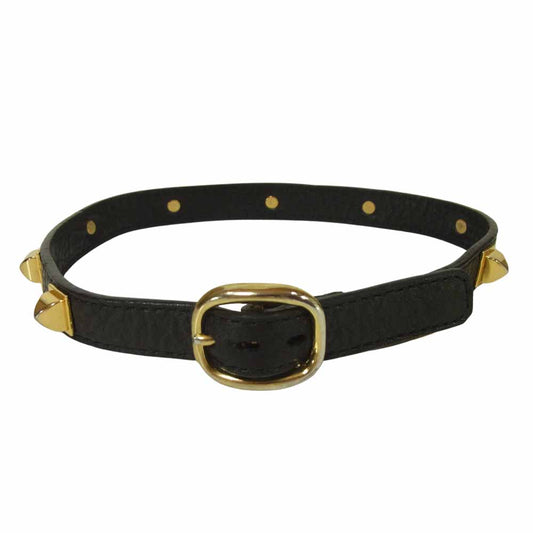 UNDERCOVER アンダーカバー 21SS UC1A4N05 ピラミッド スタッズ レザー チョーカー ブラック系 FREE【中古】