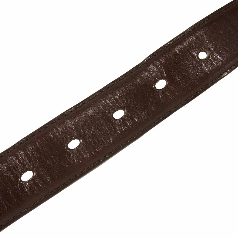 UNDERCOVER アンダーカバー 21SS UC1A4W05 3連角カンピラミッド スタッズ レザー ベルト ブラウン系 32【中古】