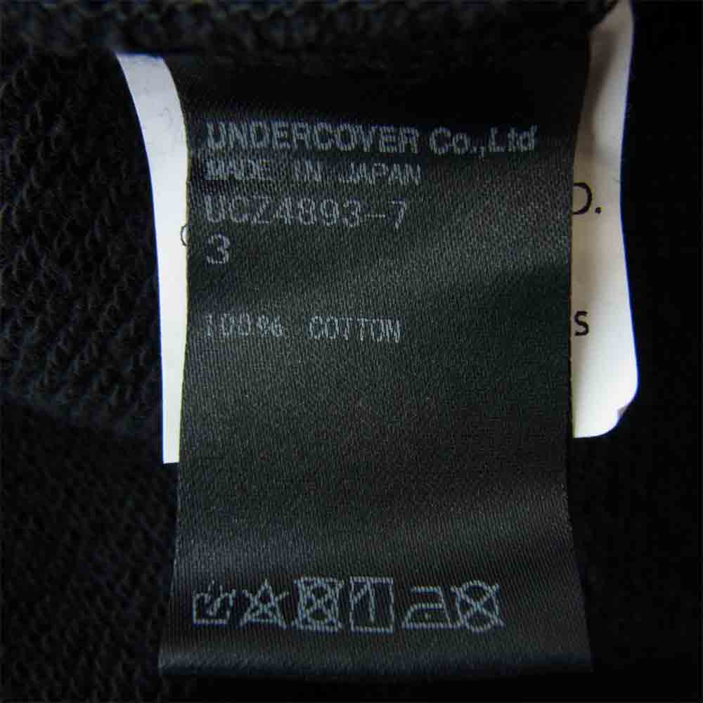 UNDERCOVER アンダーカバー 20AW UCZ4893-7 SWEATSHIRT 蜘蛛巣城コラボフーディー スウェットシャツ ブラック系 3【美品】【中古】