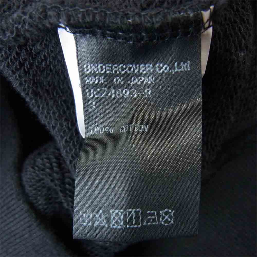 UNDERCOVER アンダーカバー 20AW UCZ4893-8 HOODIE 棺 プルオーバー パーカー 蜘蛛巣城コラボフーディー ブラック系 3【美品】【中古】