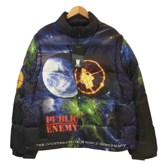 Supreme シュプリーム 18SS SPU4202 アンダーカバー UNDERCOVER Public Enemy Puffy Jacket ダウン ジャケット ブラック系 L【新古品】【未使用】【中古】