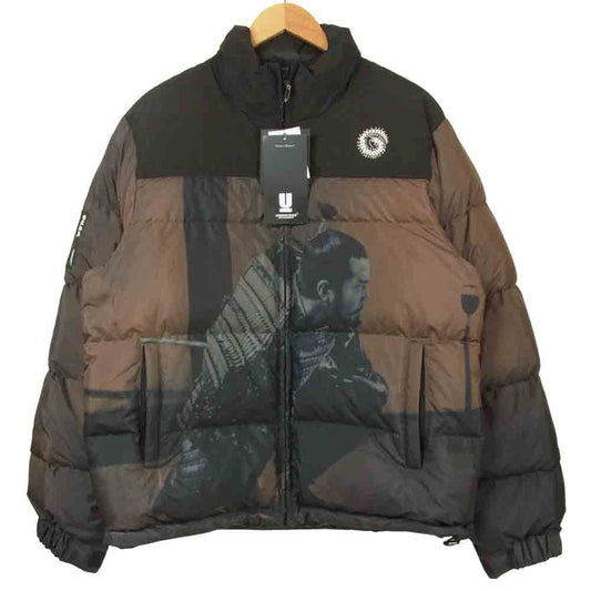 UNDERCOVER アンダーカバー 20AW UCZ4209-1 PRINTED DOWN JACKET 蜘蛛巣城コラボ プリンテッド ダウン ジャケット ブラウン系 2【極上美品】【中古】