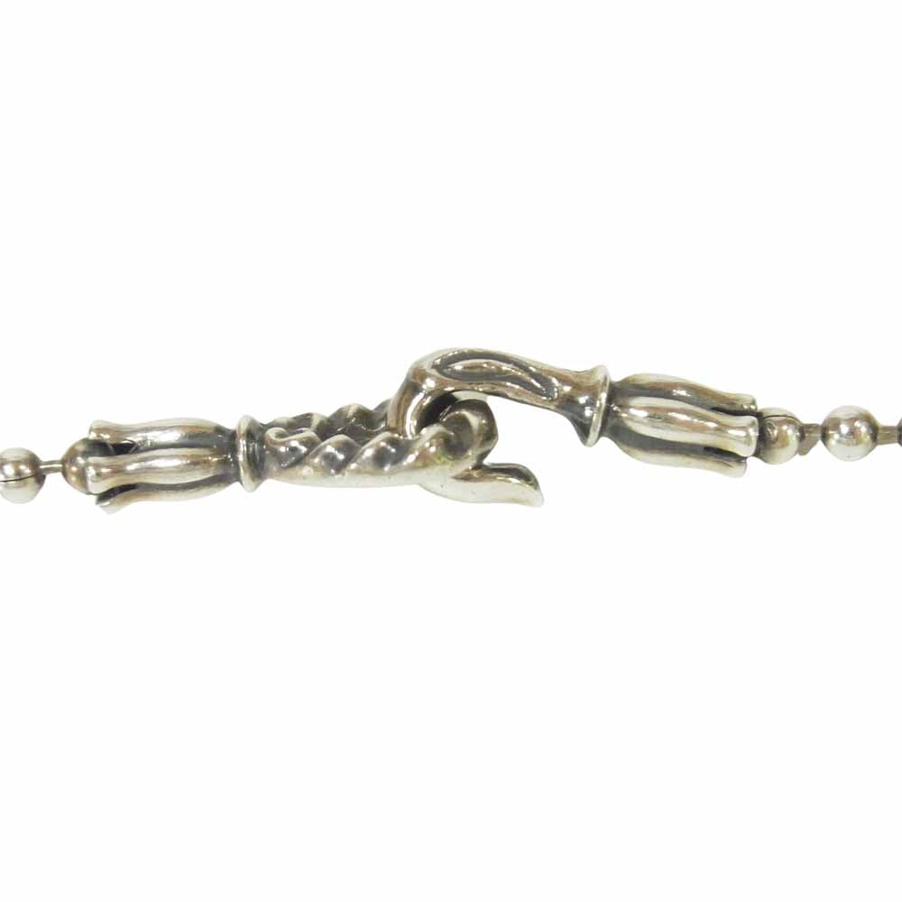 LONE ONES ロンワンズ 販売証明カード付属 MF HOOKS BALL CHAIN フック ボール チェーン 17インチ シルバー系 46cm【中古】