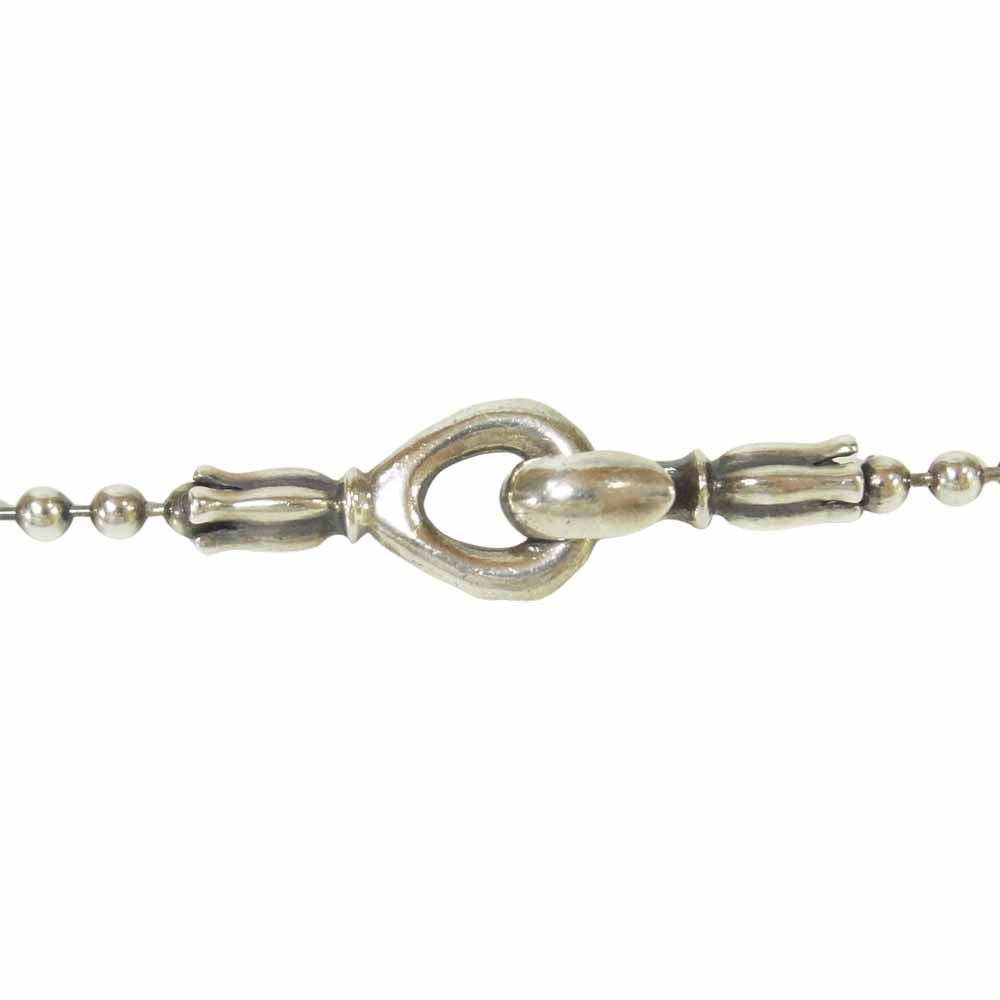 LONE ONES ロンワンズ 販売証明カード付属 MF HOOKS BALL CHAIN フック ボール チェーン 17インチ シルバー系 46cm【中古】