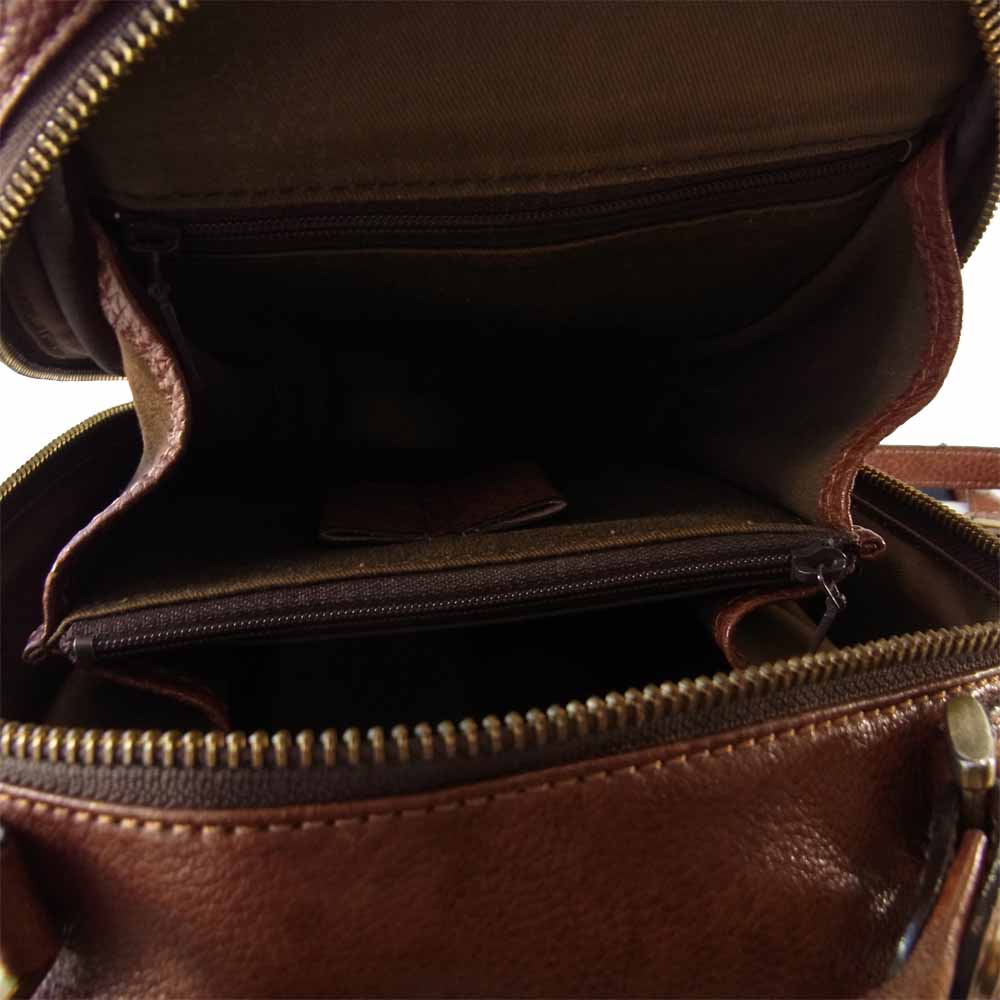 青木鞄 Lugard NEVADA 2way shoulder bag ラガード ネバダ ミニ ショルダーバッグ ブラウン系【中古】