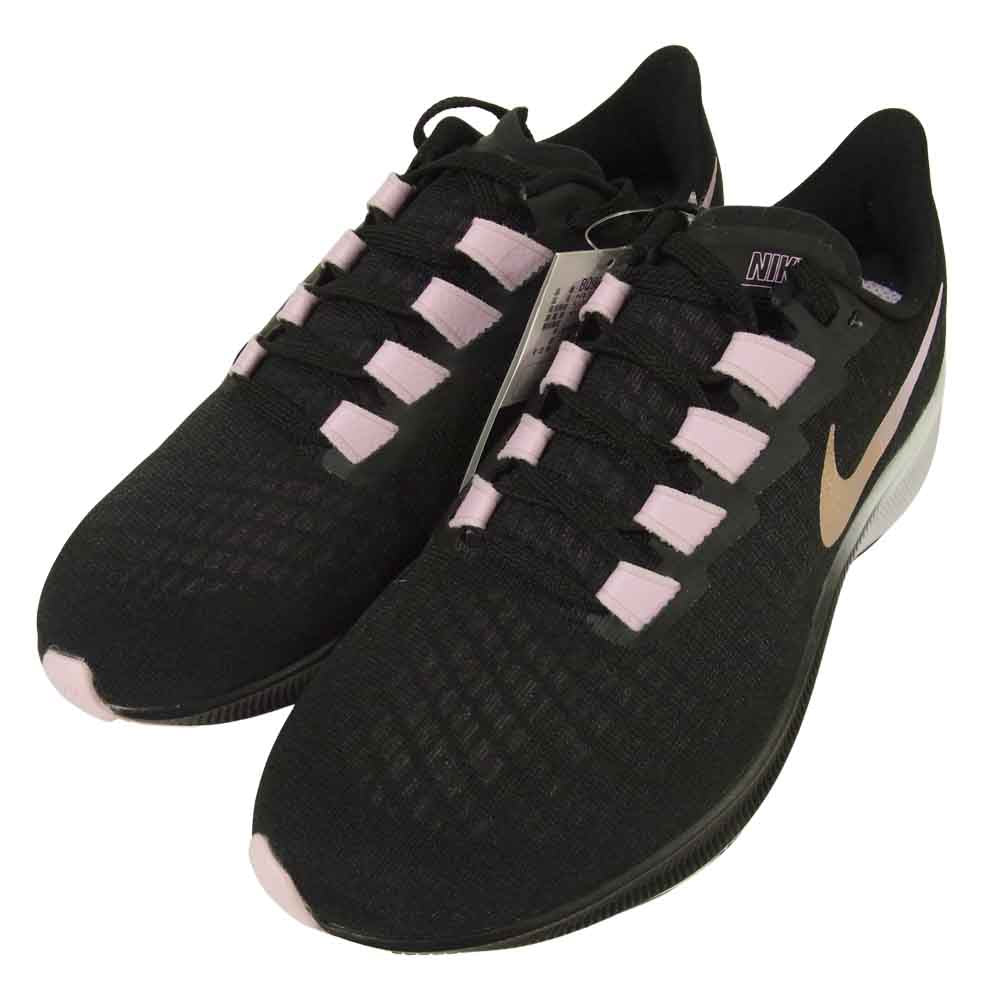 NIKE ナイキ BQ9647-007 訳難有 Air Zoom Pegasus 37 エア ズーム ペガサス 37 レディース ランニング シューズ ブラック系 23.5cm【新古品】【未使用】【中古】