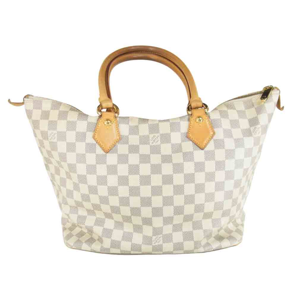 LOUIS VUITTON ルイ・ヴィトン N51185 ダミエ アズール サレヤMM トート ハンド バッグ オフホワイト×グレー系【中古】