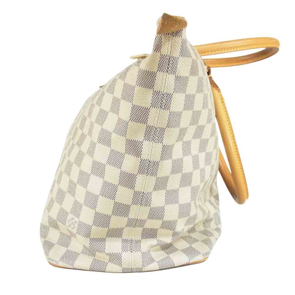 LOUIS VUITTON ルイ・ヴィトン N51185 ダミエ アズール サレヤMM トート ハンド バッグ オフホワイト×グレー系【中古】