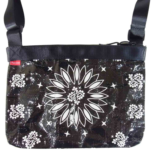 Supreme シュプリーム 21SS Bandana Tarp Side Bag バンダナ タープ サイド バッグ ブラック系【中古】
