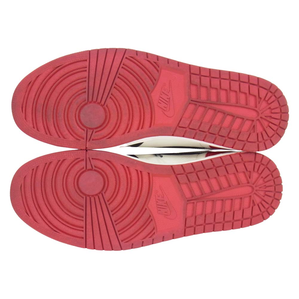 NIKE ナイキ 555088-610 AIR JORDAN 1 RETRO HIGH OG エア ジョーダン 1 レトロ ハイ スニーカー レッド系 31cm【美品】【中古】