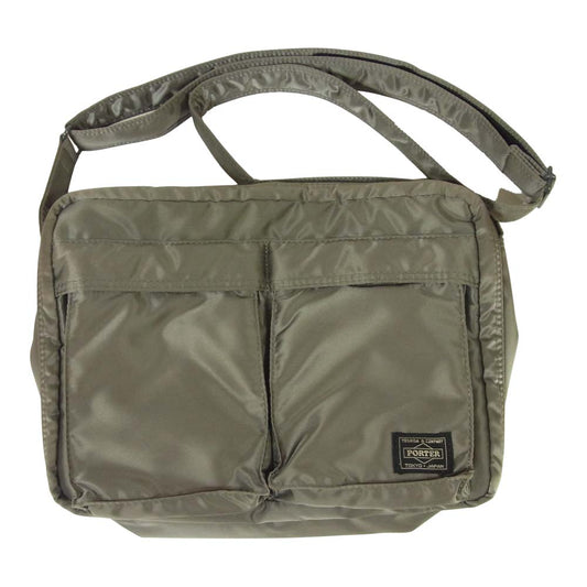 PORTER ポーター 622-08810 Tanker Shoulder Bag L タンカー ショルダーバッグ 日本製 グレー系【美品】【中古】