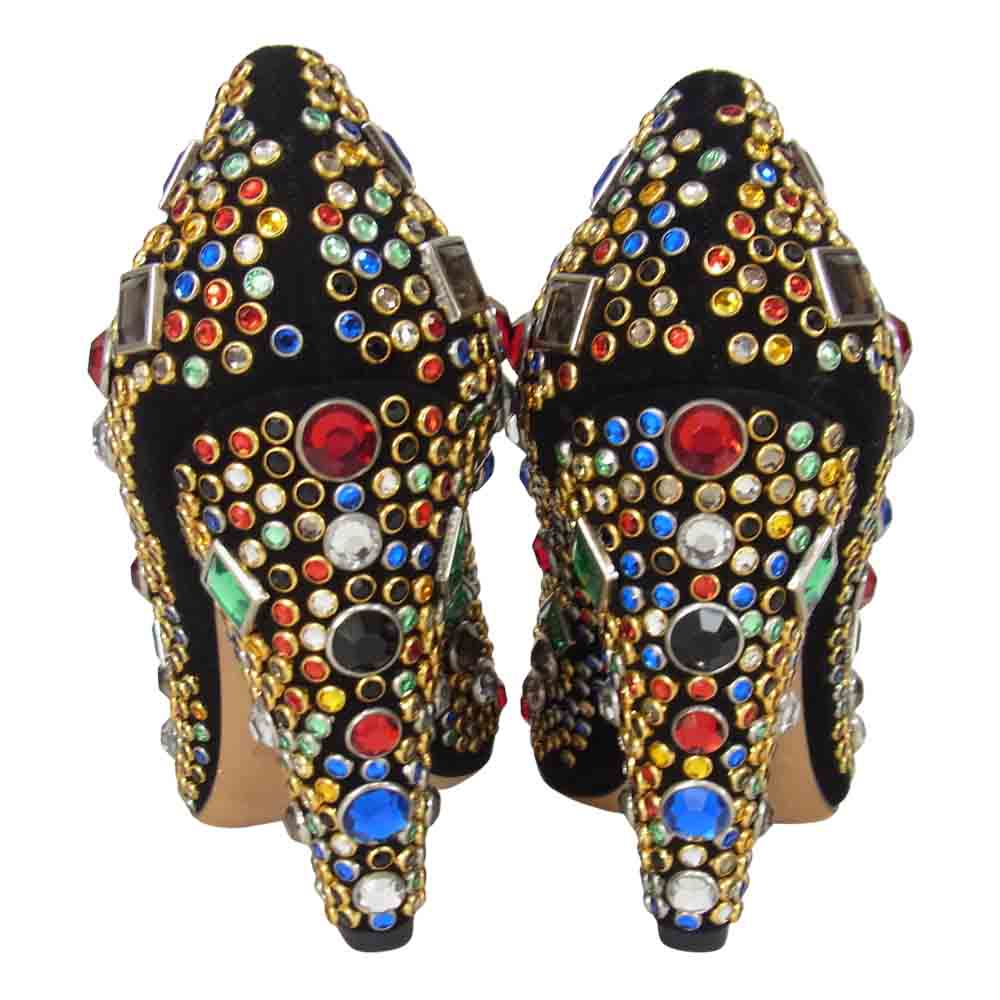 MIUMIU ミュウミュウ ラインストーン パンプス マルチカラー系 37 1/2【中古】