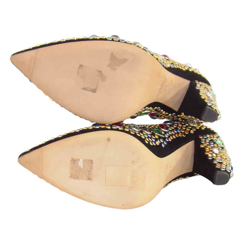 MIUMIU ミュウミュウ ラインストーン パンプス マルチカラー系 37 1/2【中古】