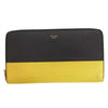 CELINE セリーヌ バイカラー ラウンドジップ 長財布 イエロー系【中古】