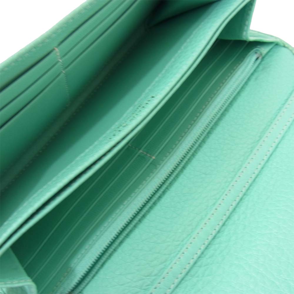 TIFFANY&Co. ティファニー チェーン ウォレット ライトブルー系【中古】