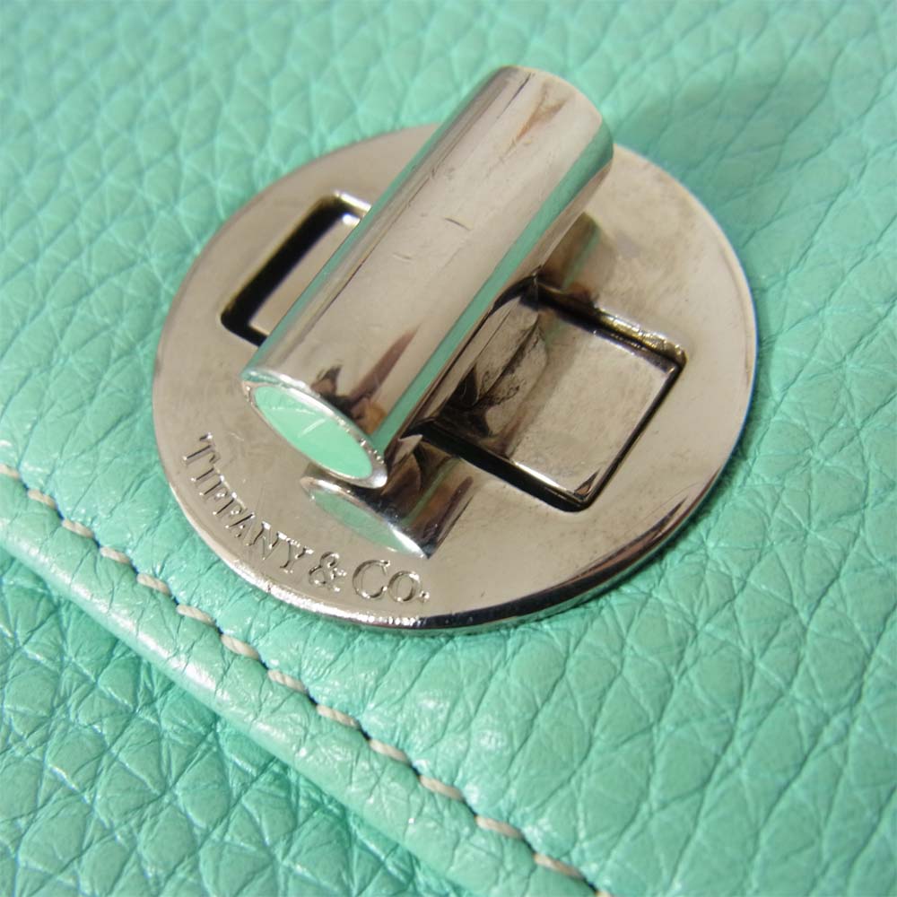TIFFANY&Co. ティファニー チェーン ウォレット ライトブルー系【中古】