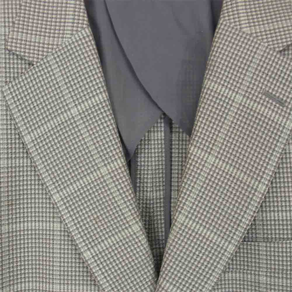 Aquascutum アクアスキュータム 100AB7 シングル スーツ シルク ジャケット グレー系 サイズ表記無【中古】