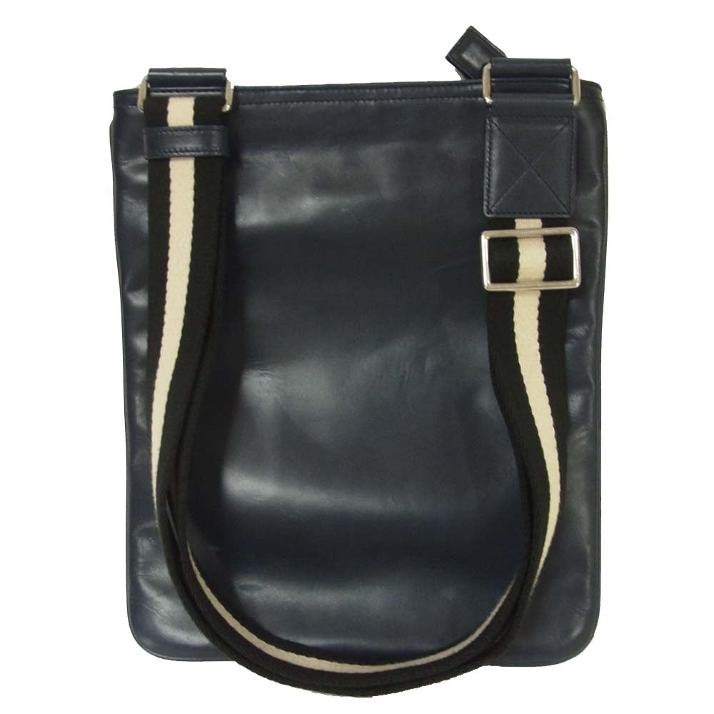 BALLY バリー Terino Leather Shoulder Bag レザー ショルダー バッグ ネイビー系【中古】