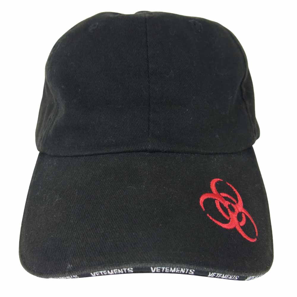 VETEMENTS ヴェトモン 17AW GENETICALLY MODIFIED CAP キャップ ブラック系【中古】
