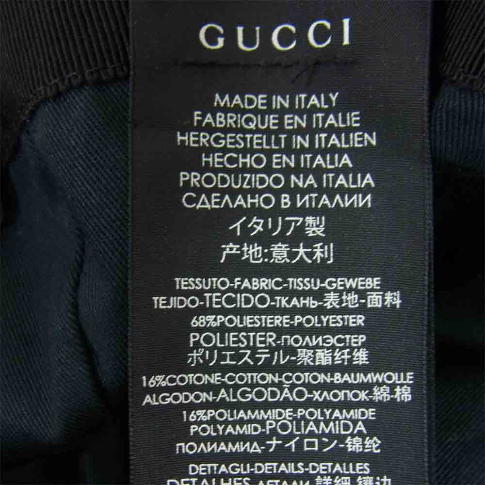 GUCCI グッチ 200035 国内正規品 オリジナル GGキャンバス ベースボール キャップ ブラック系 XL 60【中古】
