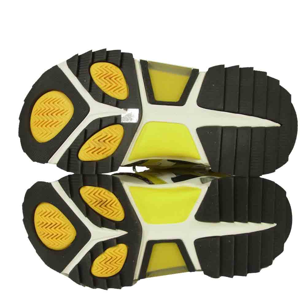 カルバンクライン 205W39NYC STRIKE SNEAKER レザー ストライク スニーカー イエロー系 US9【極上美品】【中古】