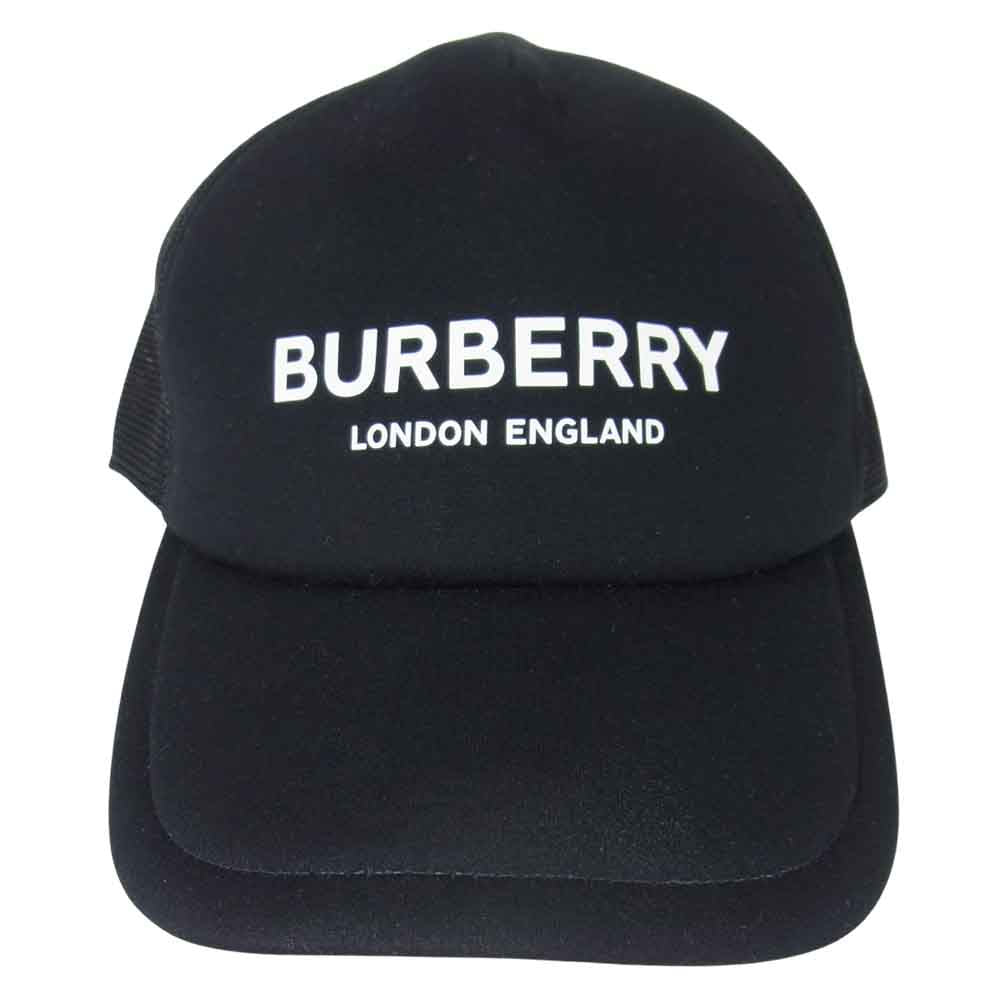BURBERRY バーバリー 国内正規品 Trucker Baseball Cap トラッカー ベースボール キャップ ブラック系 XL【中古】