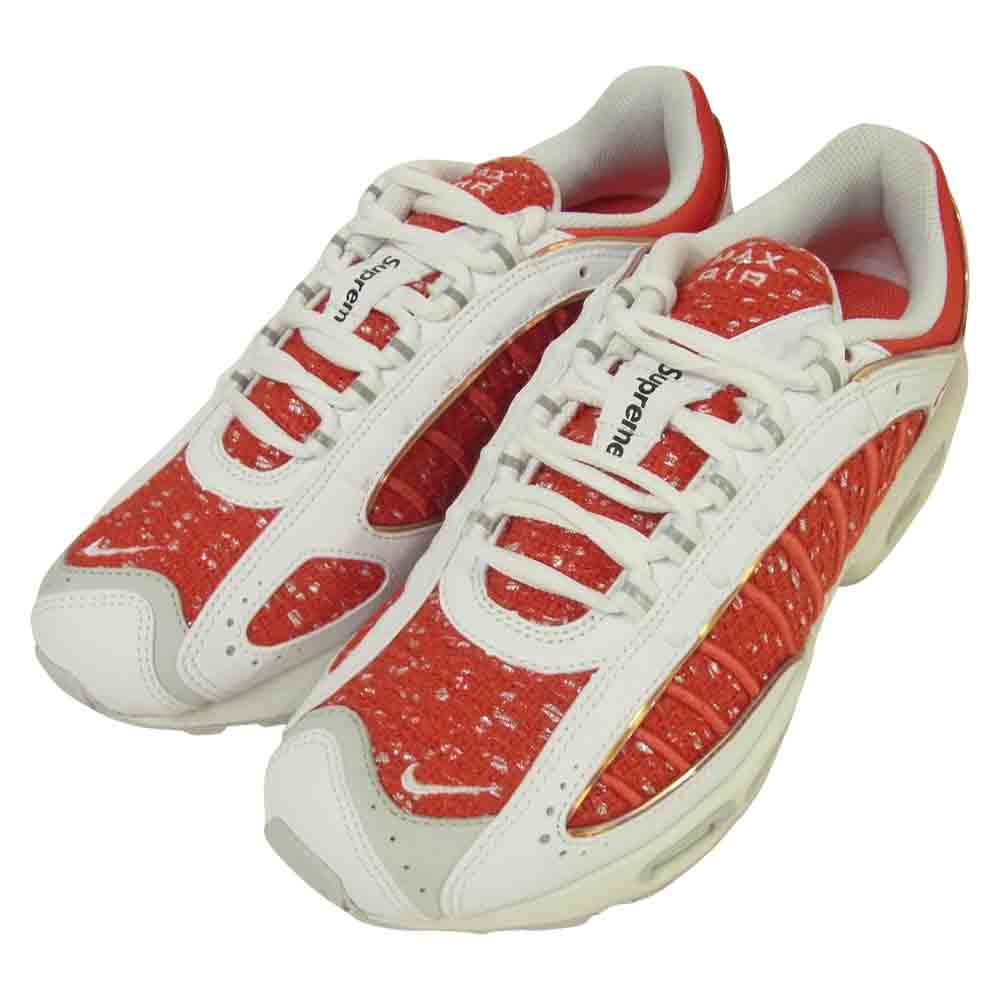 Supreme シュプリーム 19SS AT3854-100 ナイキ NIKE AIR MAX TAILWIND 4/S エア マックス テイルウインド 4 スニーカー レッド系 ホワイト系 26.5cm【極上美品】【中古】