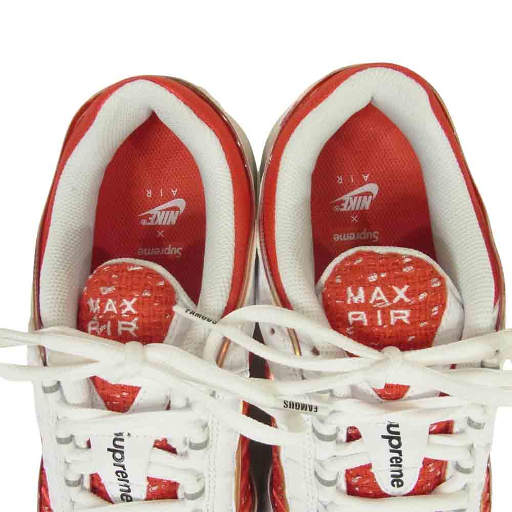 Supreme シュプリーム 19SS AT3854-100 ナイキ NIKE AIR MAX TAILWIND 4/S エア マックス テイルウインド 4 スニーカー レッド系 ホワイト系 26.5cm【極上美品】【中古】