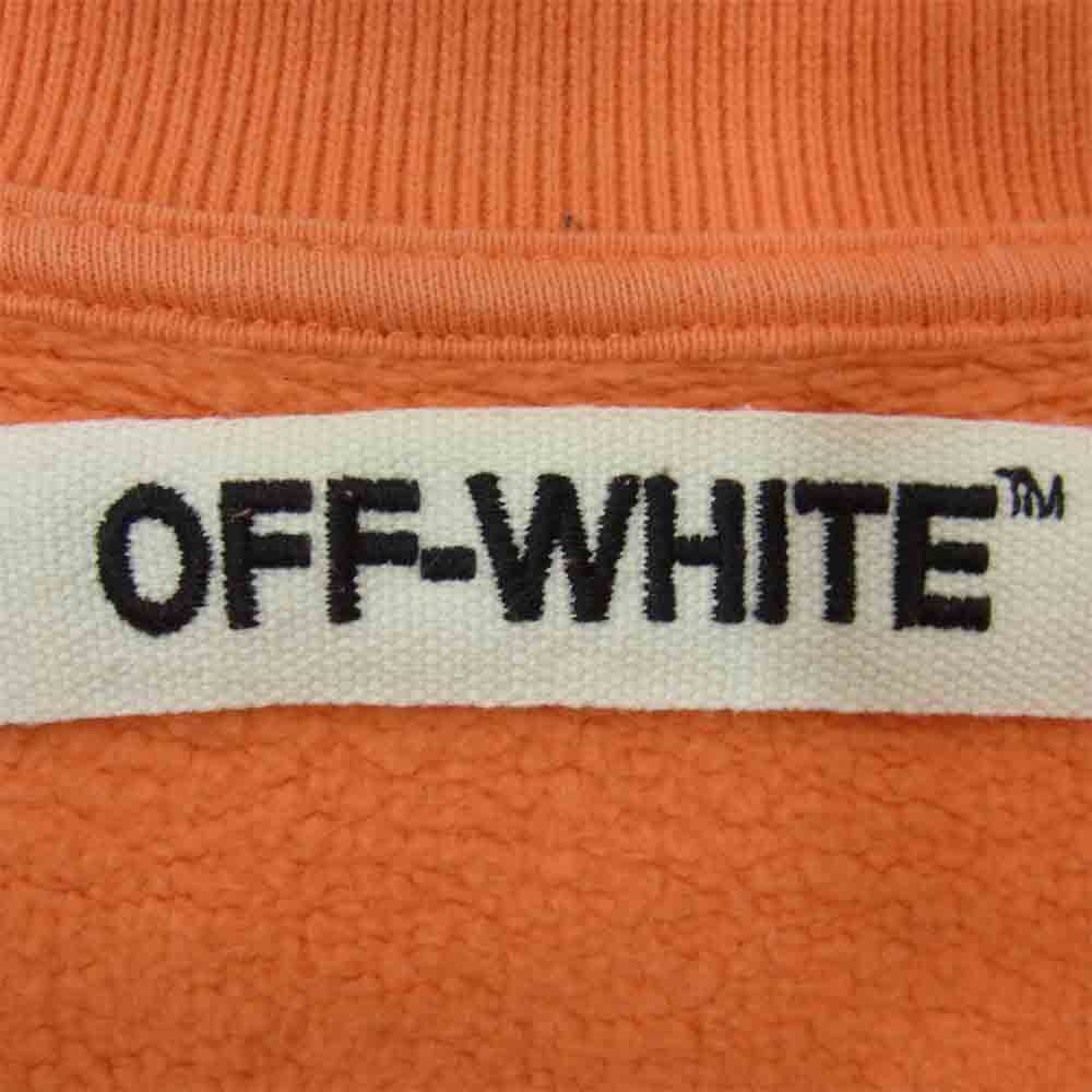 OFF-WHITE オフホワイト 国内正規品 ヴィーロン VLONE Every Living Creative Dies Alone Sweat 袖プリントバックプリントスウェット オレンジ系 S【中古】