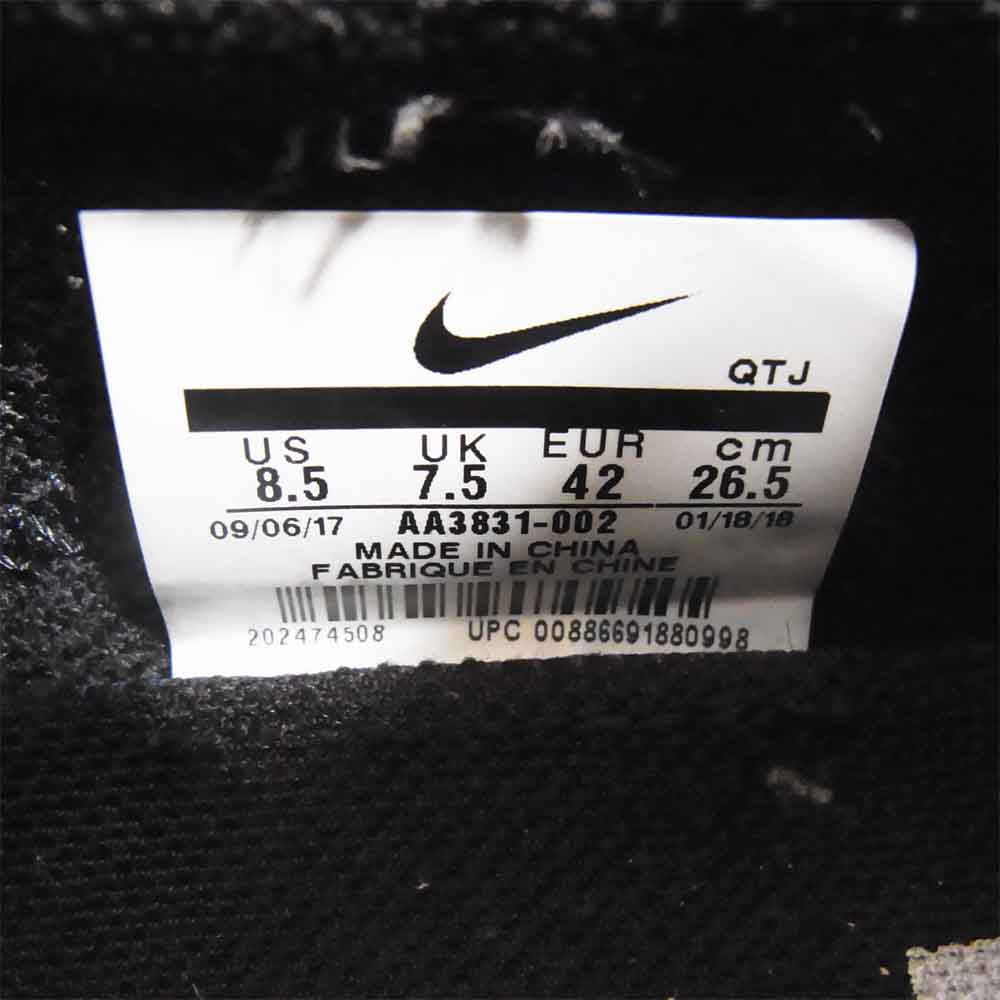 NIKE ナイキ AA3831-002 × オフホワイト OFF-WHITE  AIR VAPORMAX FK エア ヴェイパーマックス フライニット スニーカー ブラック系 26.5ｃｍ【中古】