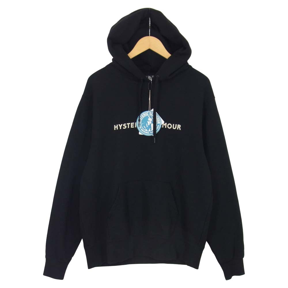 HYSTERIC GLAMOUR ヒステリックグラマー 02203CF11 GUITAR GIRL ギター ガール プリント パーカー ブラック系 L【中古】