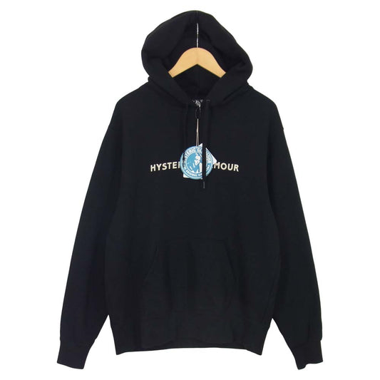 HYSTERIC GLAMOUR ヒステリックグラマー 02203CF11 GUITAR GIRL ギター ガール プリント パーカー ブラック系 L【中古】