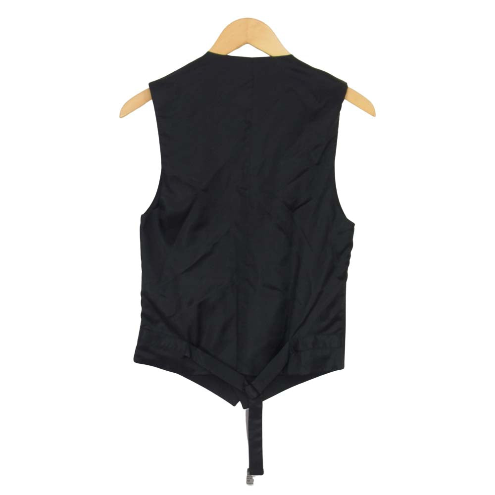 DIOR HOMME ディオールオム 07SS 7E3160080005 エディ期 シャドーストライプ ジレ ベスト ブラック系 44【中古】