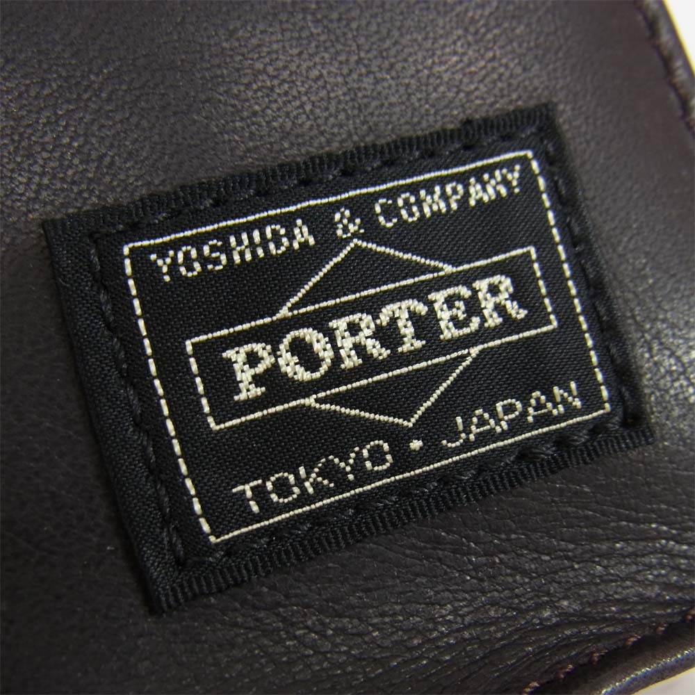PORTER ポーター AMAZE アメイズ 2way ブリーフケース バッグ ダークブラウン系【美品】【中古】
