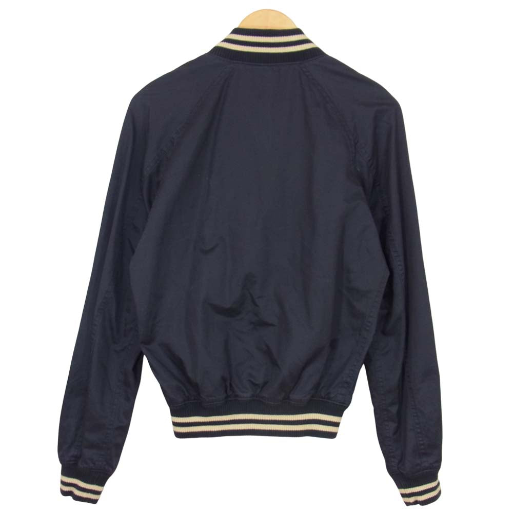 RALPH LAUREN ラルフローレン 国内正規品 コットンナイロン カレッジ スタジャン ブルゾン ネイビー系 XS【中古】