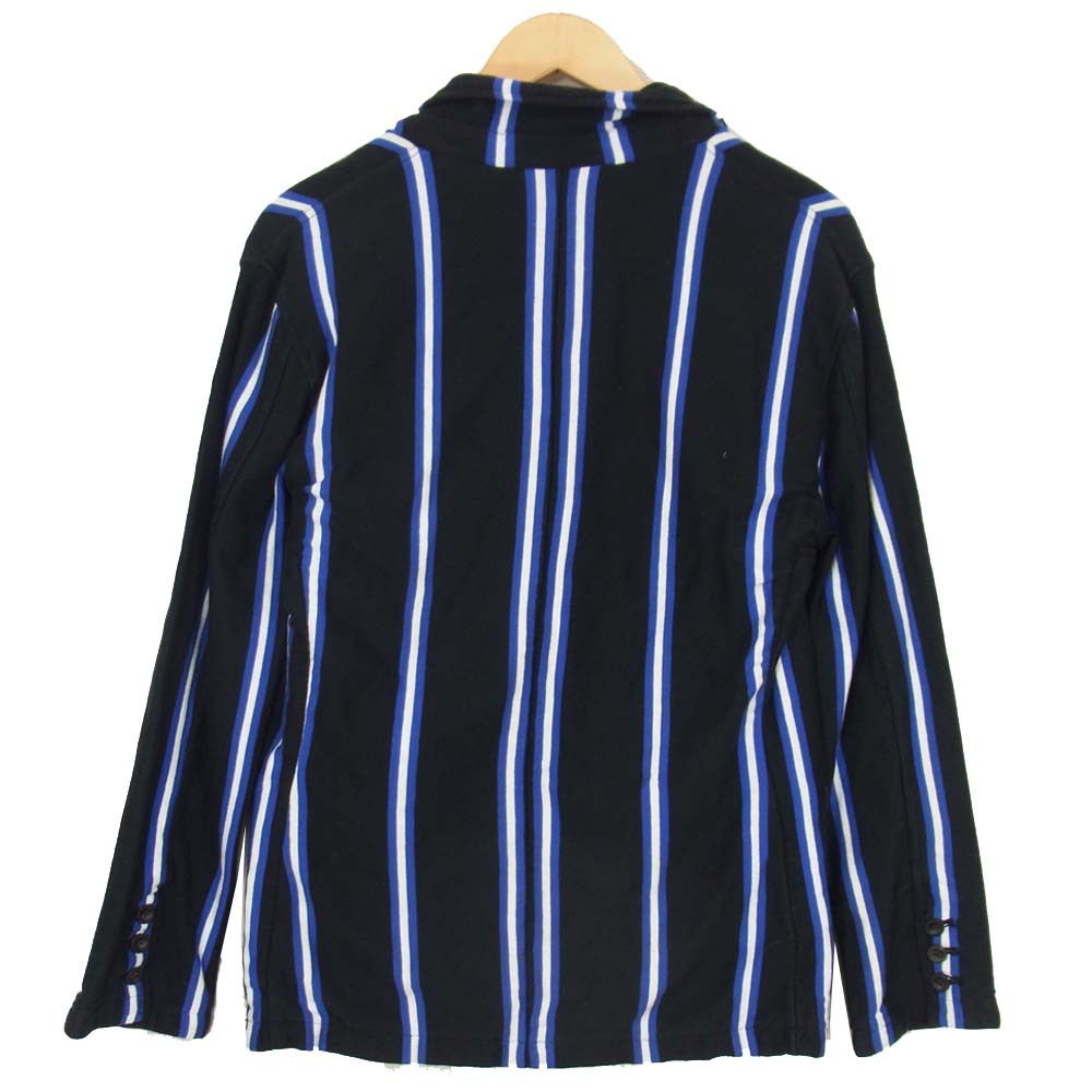 RALPH LAUREN ラルフローレン 国内正規品 ジャージ ストライプ スクールジャケット ブレザー ブルー系 S【中古】