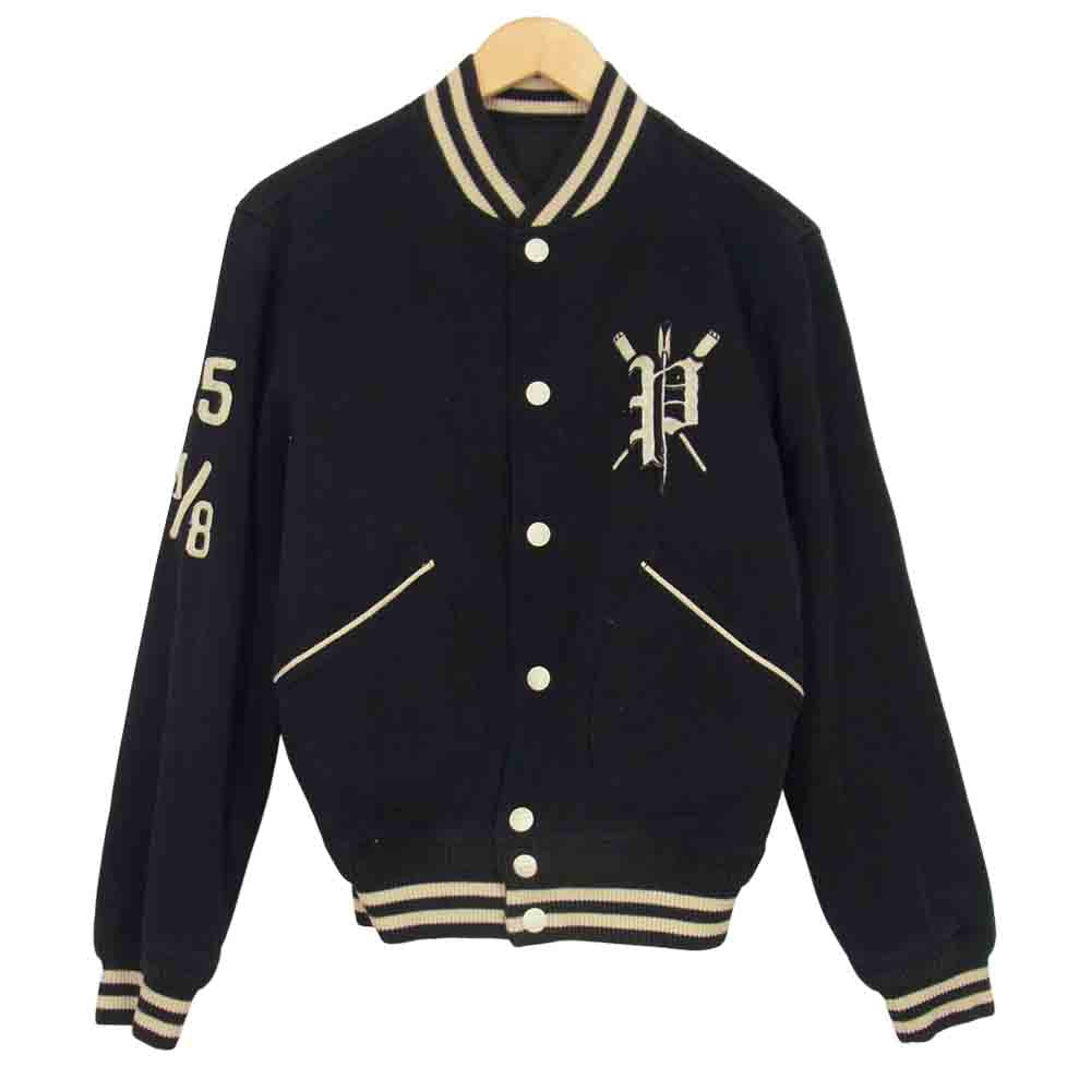 RALPH LAUREN ラルフローレン 国内正規品 コットン ナイロン リバーシブル スタジャン ブルゾン ブラック系 S【中古】