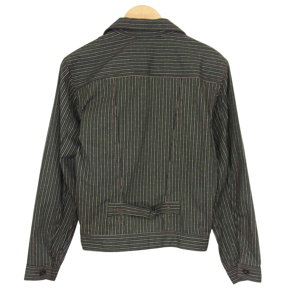 RRL ダブルアールエル 国内正規品 1st Type Jacket ストライプジャケット ブラック系 XS【美品】【中古】