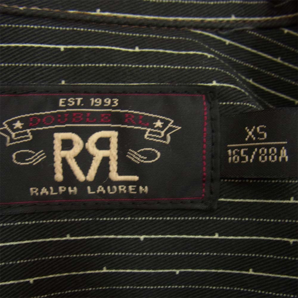 RRL ダブルアールエル 国内正規品 1st Type Jacket ストライプジャケット ブラック系 XS【美品】【中古】